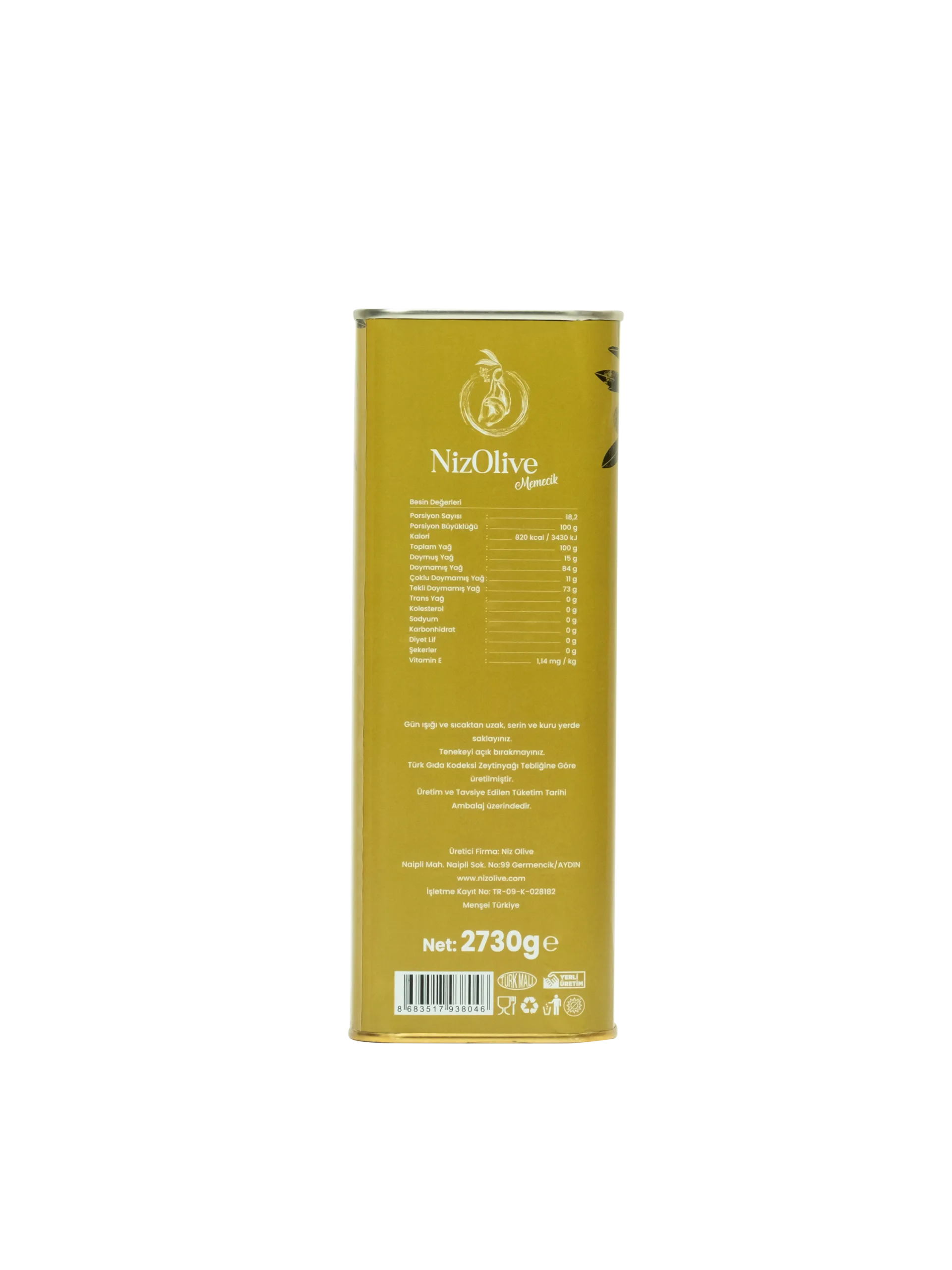 Memecik Soğuk Sıkım Naturel Sızma Zeytinyağı 3000 Ml - Görsel 5