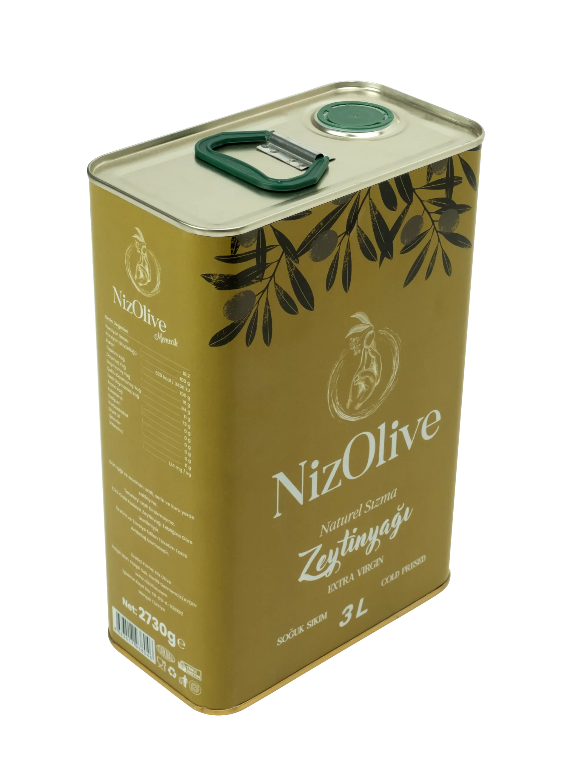 Memecik Soğuk Sıkım Naturel Sızma Zeytinyağı 3000 Ml - Görsel 3