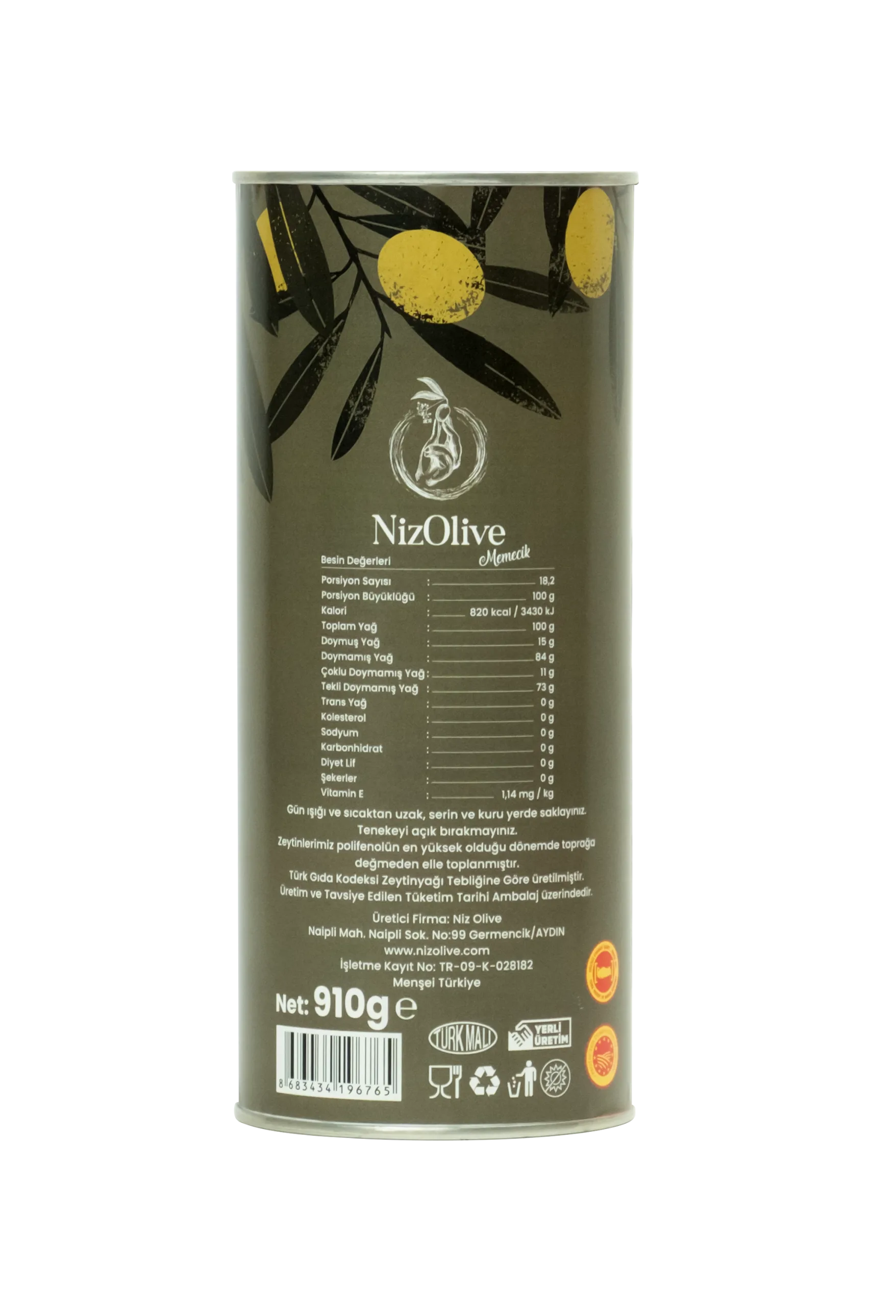 Memecik Early Harvest Cold Pressed Olive Oil 1000 Ml - Image 5