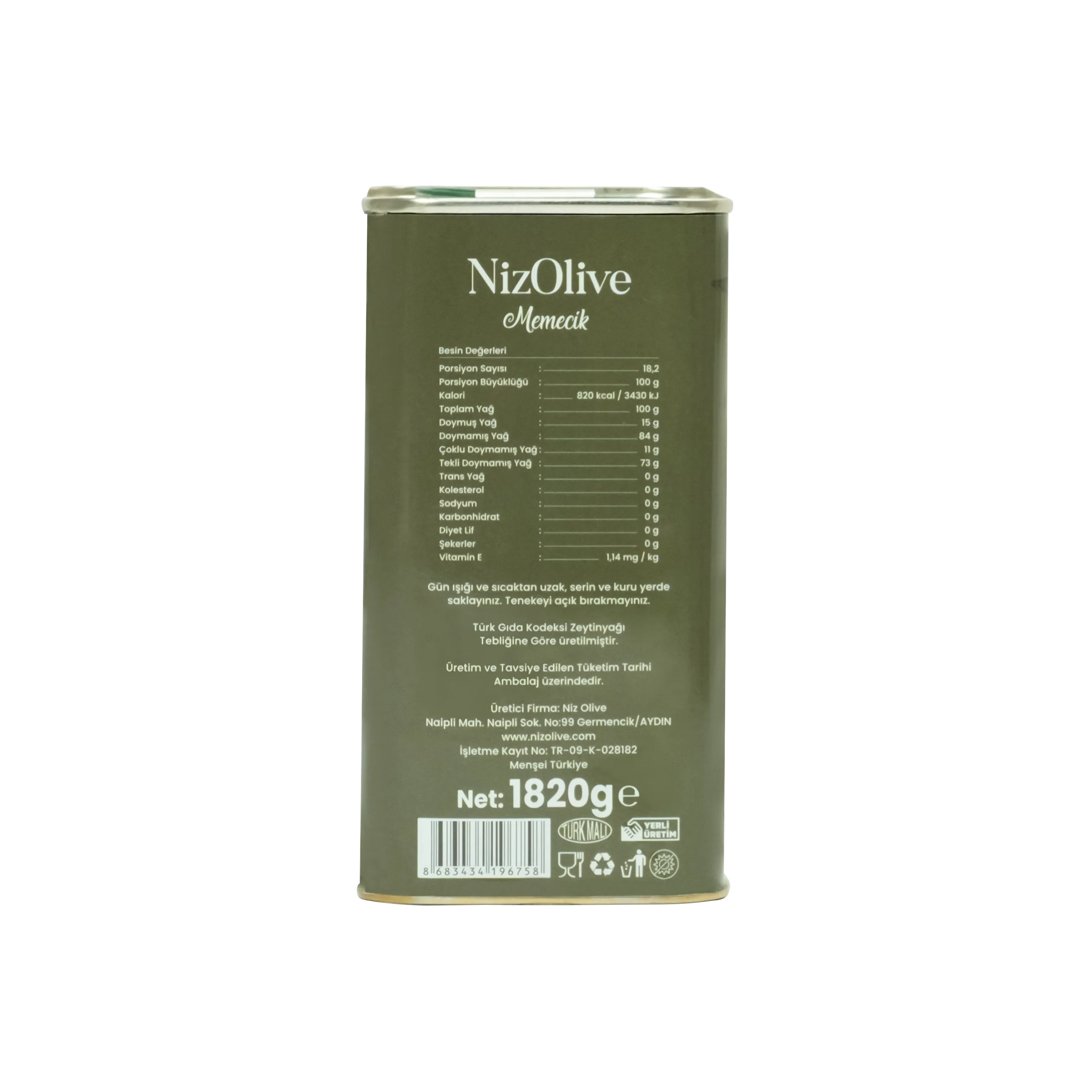 Memecik Early Harvest Cold Pressed Olive Oil 2000 Ml - Image 5