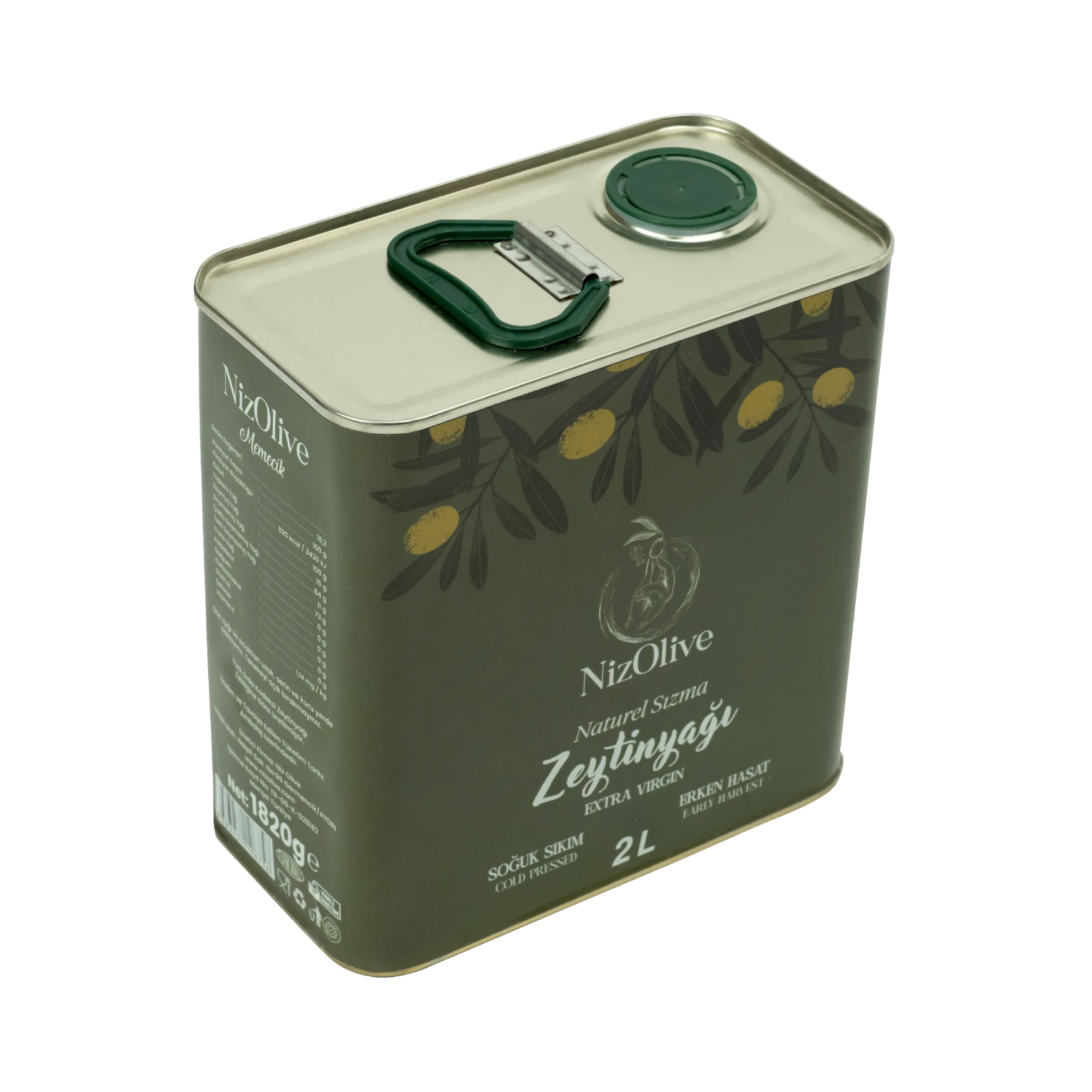 Memecik Early Harvest Cold Pressed Olive Oil 2000 Ml - Image 3