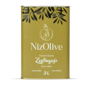Memecik Soğuk Sıkım Naturel Sızma Zeytinyağı 3000 Ml